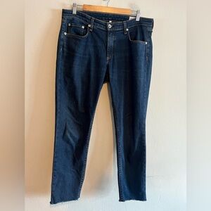 Rag & Bone DRE Low Rise Slim Ankle Raw Hem in New Worn Size 30